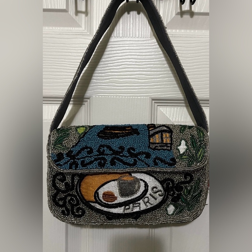 Paris Beaded Shoulder Bag